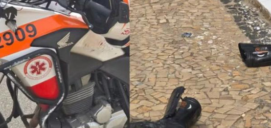 Técnico do Samu fica ferido após acidente a caminho de ocorrência em Teresina