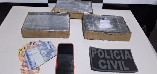 Casal é preso ao receber 2,5 kg de pasta base de cocaína em Picos