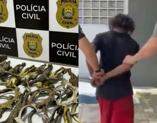 Suspeito é preso por furtar túmulos e vender itens religiosos em Teresina