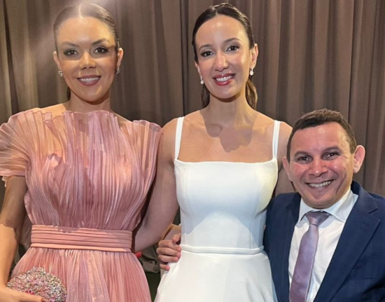 Relação antiga: Mauro Eduardo no casamento da filha de Wellington