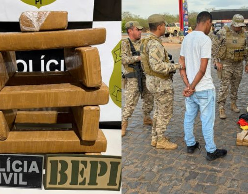 Suspeito é preso com 12 tabletes de maconha durante ação do BEPI em Picos