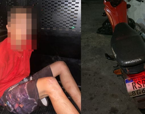 PM recupera moto roubada e apreende suspeito após perseguição na PI-366