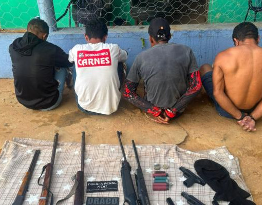 DRACO prende quatro suspeitos e apreende oito armas em Parnaguá
