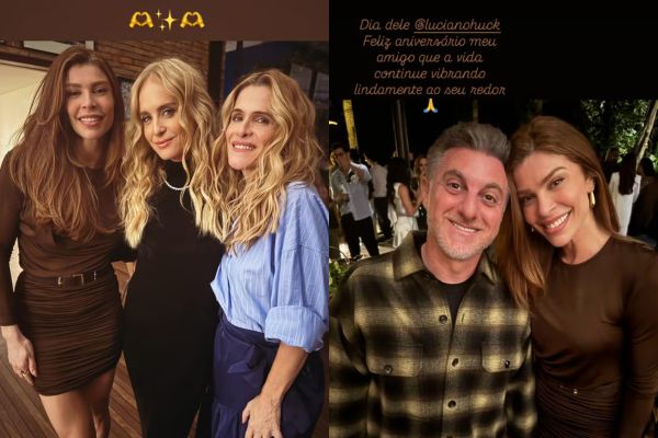 Luciano Huck celebra 54 anos cercado de amigos famosos e recebe declaração apaixonada de Angélica