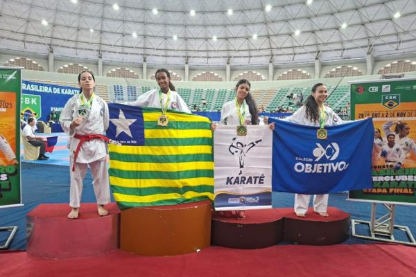 Estudante piauiense conquista bicampeonato brasileiro de karatê aos 14 anos