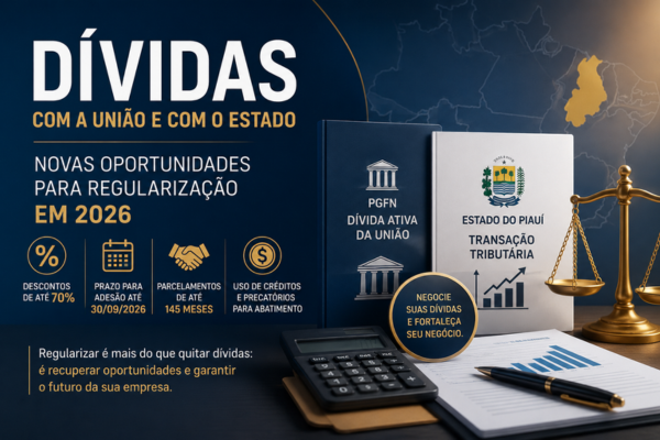 Dívidas com a União e o Estado: contribuintes terão nova chance de regularização em 2026