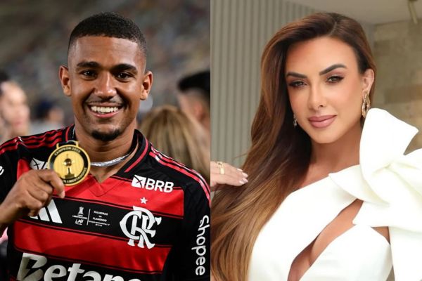 Nicole Bahls vive romance com jogador do Flamengo Samuel Lino