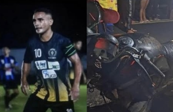 Jogador de futebol morre após colisão entre moto e animal na zona rural de Miguel Alves