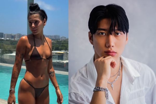 De biquíni, Ana Castela ganha cantada de influencer coreano e agita a web