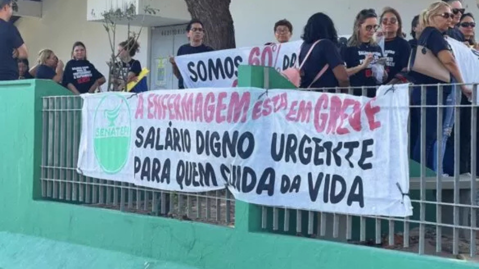 Profissionais de enfermagem de Parnaíba iniciam paralisação por reajuste salarial