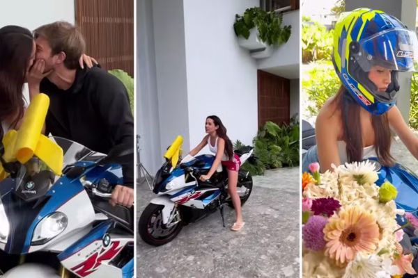 Juliette ganha moto de R$ 140 mil do noivo no dia do aniversário