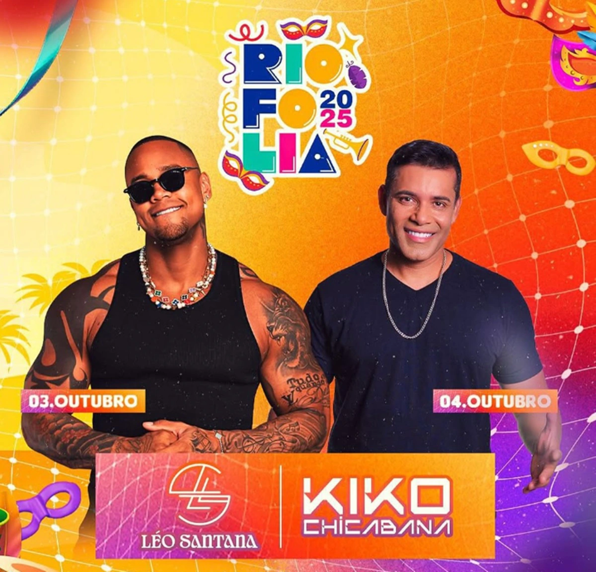 Justiça libera shows de Léo Santana e Kiko Chicabana no Rio Folia 2025