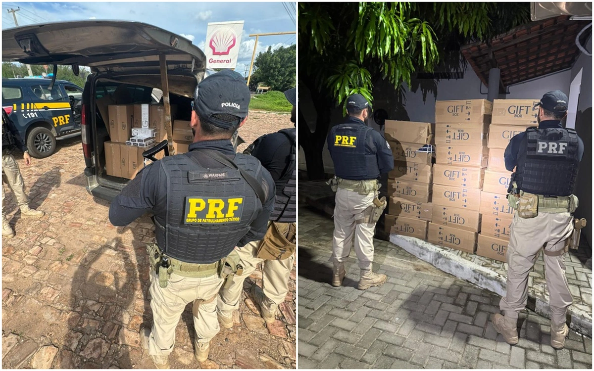 PRF apreende 20 mil maços de cigarros após perseguição em Barras