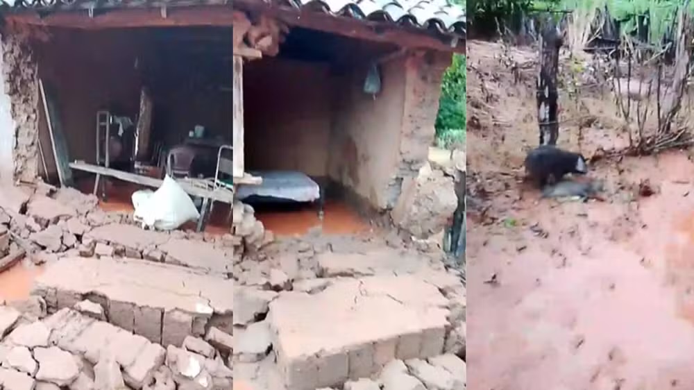 Temporal arrasa cidades no Sul do PI e deixa famílias desabrigadas