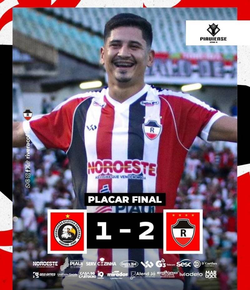 River vence o Corisabbá e garante vaga na semifinal do Campeonato Piauiense