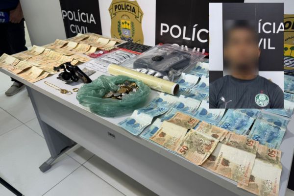 Foragido da Major César é preso após filmar policiais com celular roubado em Teresina