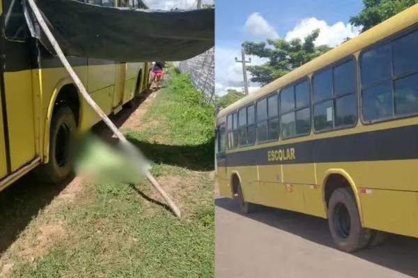 Mulher é atropelada por ônibus escolar e morre no local na cidade de União