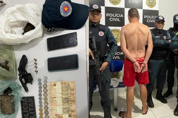 Suspeito é detido com arma e entorpecentes em operação policial no Piauí