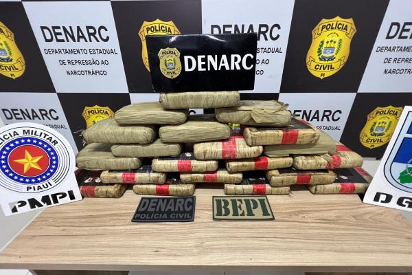 Polícia intercepta carga de maconha  que abasteceria tráfico em Teresina