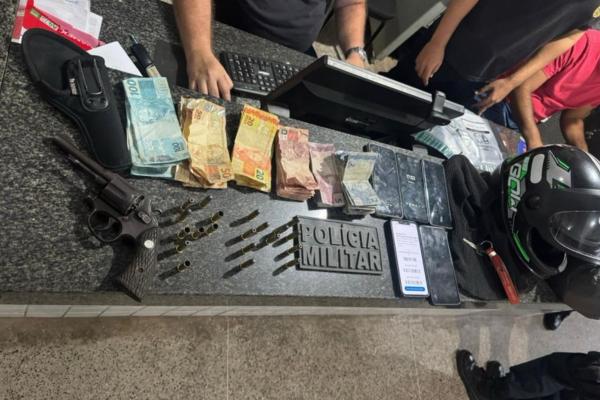 Suspeito de série de assaltos é baleado e preso após atirar contra policiais em Piripiri