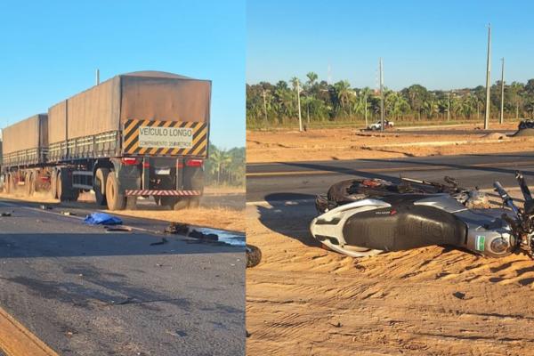 Motociclista morre após colisão com caminhão na PI-247, em Uruçuí